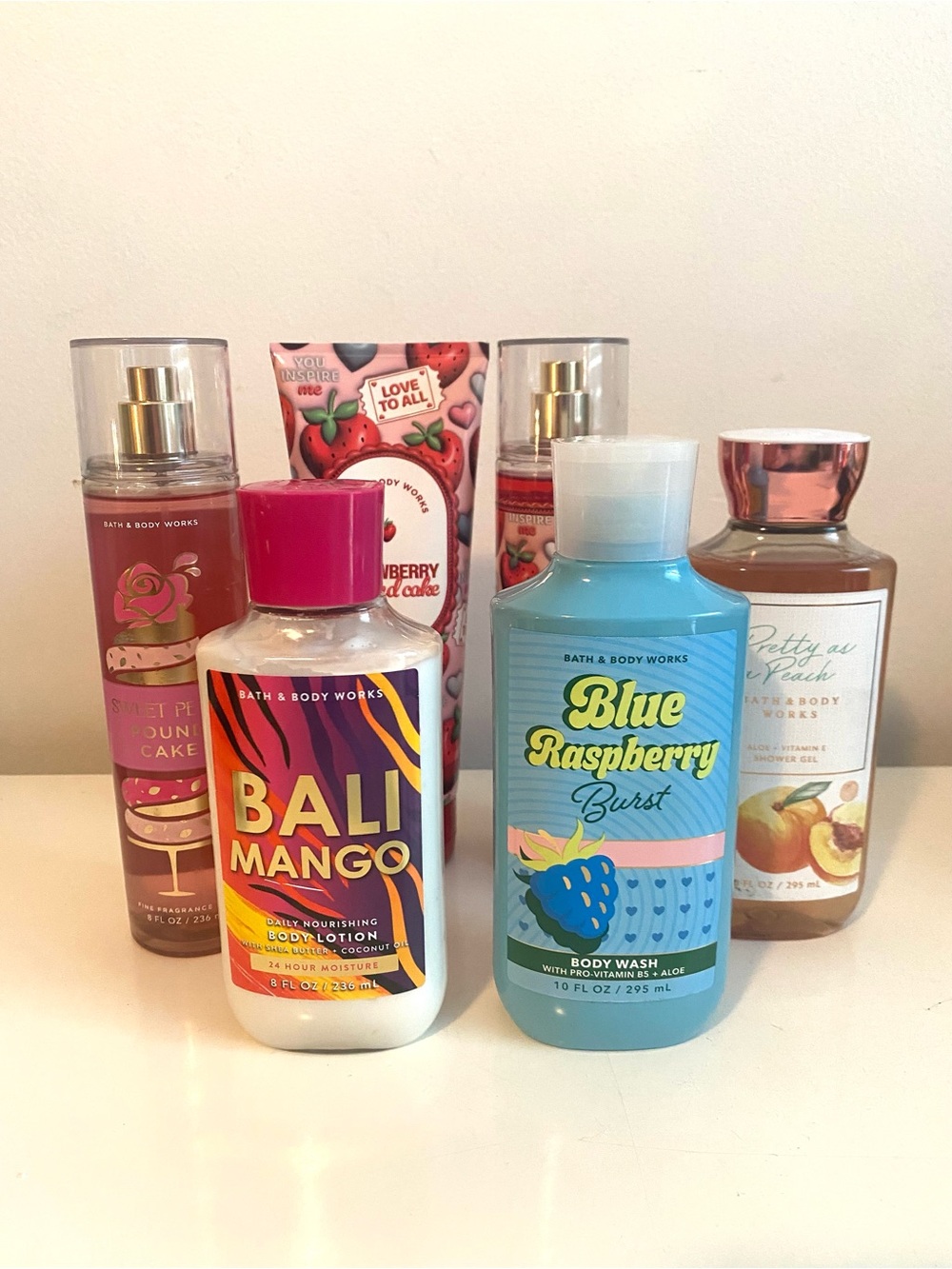 Bath & Body Works Lot of Body Wash Lotion Shower Gel Fragrance Mist (6)